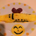 まりこママ☆'s cooksnap of when they made ドクターイエローのデコスティックおにぎり.