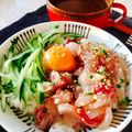ryu☆ryu's cooksnap of when they made イナダの塩ユッケ.