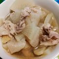 のぶ代's cooksnap of when they made 【肉料理】ホッと和む♡豚こまと大根の煮物.