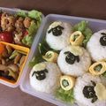 お好み焼きちゃん's cooksnap of when they made ひつじのショーンおにぎり運動会弁当!.