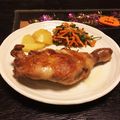 ☆みえぽんぽこりん☆'s cooksnap of when they made 骨付き鶏モモ肉のソテー.