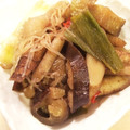 kiyosechan's cooksnap of when they made 茄子としし唐の炒め煮(o^−^o).