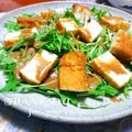 inyako's cooksnap of when they made 厚揚げ豆腐サラダ♪油抜きレンジで簡単.