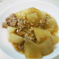 ぱっそくん's cooksnap of when they made 【簡単】大根とひき肉で♪とろ～り煮物.