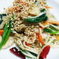 キャラメグ♪'s cooksnap of when they made ほうれん草とえのきのピリッと和風パスタ.