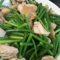 akoako813's cooksnap of when they made 鶏モモ肉とニンニクの芽の炒め物♪.