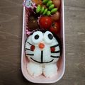 kokoパパ's cooksnap of when they made ドラえもん♡キャラ弁.