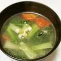 なおきんとん's cooksnap of when they made プチトマトと小松菜のガーリックスープ.