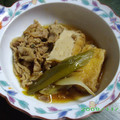 spitze's cooksnap of when they made 厚揚げと豚肉の炒め煮.