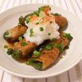 あいぽねっと's cooksnap of when they made 肉巻きピーマンのおろし添え.