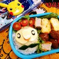 mihokame's cooksnap of when they made キャラ弁 ポケモン☆モクロー弁当2.
