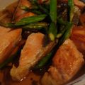 littlelily2007's cooksnap of when they made おもてなしに♪鮭とアスパラの焼きびたし.