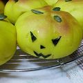 だいちんマミー's cooksnap of when they made かぼちゃのハロウィンパン.