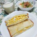 うたかた。's cooksnap of when they made 超簡単！キャベツのボリュームサンドイッチ.
