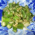 青葉の妻's cooksnap of when they made オクラの胡麻和え.
