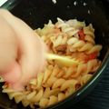 ♡AKRMM♡'s cooksnap of when they made 簡単パスタランチ♪ツナとトマトとキャベツ.