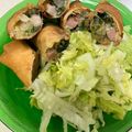 ☆すぬぴっぴ☆'s cooksnap of when they made ベーコンとほうれん草のグラタン春巻き.