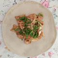 SakuranboX's cooksnap of when they made ＊節約＊レンジ＊簡単＊豚肉の生姜焼き.