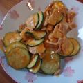hideひとみ's cooksnap of when they made ズッキーニと豚肉のコチュマヨ炒め.