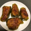 黒豆にゃんこ☆'s cooksnap of when they made 豚挽肉でジュワ～！甘辛ピーマンの肉詰め♡.