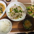 ☆あさ's cooksnap of when they made もやしと細ねぎのヘルシー豚ぽん＋お汁付き.