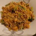 ベティ３'s cooksnap of when they made 豚ひき肉と小松菜のチャーハン.