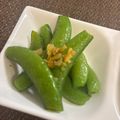 クックふーー's cooksnap of when they made スナップエンドウのガーリック炒め.