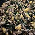 o0シホ0o's cooksnap of when they made 簡単&丼も！ひき肉ほうれん草の甘辛卵あん.