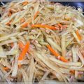 P-K23's cooksnap of when they made ウチナーンチュが作るパパイヤチャンプル.