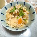 ぴっちゃんママ's cooksnap of when they made 白だしで作る♪筍と鶏肉の炊き込みご飯.