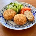 Etsu☆ko's cooksnap of when they made 鶏ミンチで。うちのコロッケ♪.