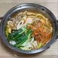 ゆかおばさん's cooksnap of when they made 一人鍋でチゲ風煮込みうどん.