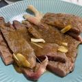 なつえり's cooksnap of when they made 簡単！フライパンで本格ステーキの焼き方.