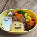 ともり01's cooksnap of when they made 幼稚園年少　ハロウィントリオ　お弁当.