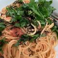クックHDP0M2☆'s cooksnap of when they made 【なぜ美味しい！】混ぜるだけ明太子パスタ.
