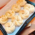 クックEZA14H☆'s cooksnap of when they made ジャム餡で折り込み風ミルクパン.