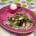 まこさんど's cooksnap of when they made 簡単！蒸し茄子のカリカリじゃこ、ポン酢で.