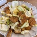 しゅうう's cooksnap of when they made 厚揚げ＆キャベツの生姜焼き.
