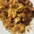 Sーアニィ's cooksnap of when they made ☆玉ねぎ・卵・ウインナー炒め☆.