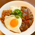 ☆ぼうchan☆'s cooksnap of when they made ネバネバ~納豆カレー目玉焼き添え.