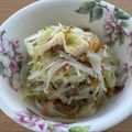 kawaramono's cooksnap of when they made キャベツ・もやし・えのき・油揚げおひたし.