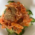 手抜きクック's cooksnap of when they made ヘルシー♡きゅうりとキムチの冷や奴.