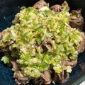 crystaI's cooksnap of when they made インスタで800人が保存！砂肝の牛タン風.