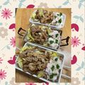 ルぴあ's cooksnap of when they made ラー油＆マヨin生姜焼き丼♪お弁当にも.