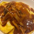 えびしお＠修行中's cooksnap of when they made ふわとろオムライス♡~きのこデミソース~.
