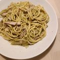 アクセル☆'s cooksnap of when they made 簡単！シンプル！バジルソースパスタ.