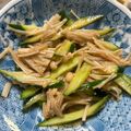 neneko's cooksnap of when they made 簡単☆きゅうりとえのきのポン酢合え.