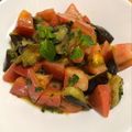 国境なき食事's cooksnap of when they made トマトとナスのバジルマリネ.