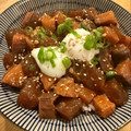 Reinaxoxo's cooksnap of when they made コク旨たれ☆まぐろとアボカドのユッケ丼.