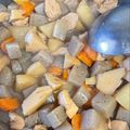 kyoupon717's cooksnap of when they made 鶏肉こんにゃく大根タケノコの簡単な煮物.